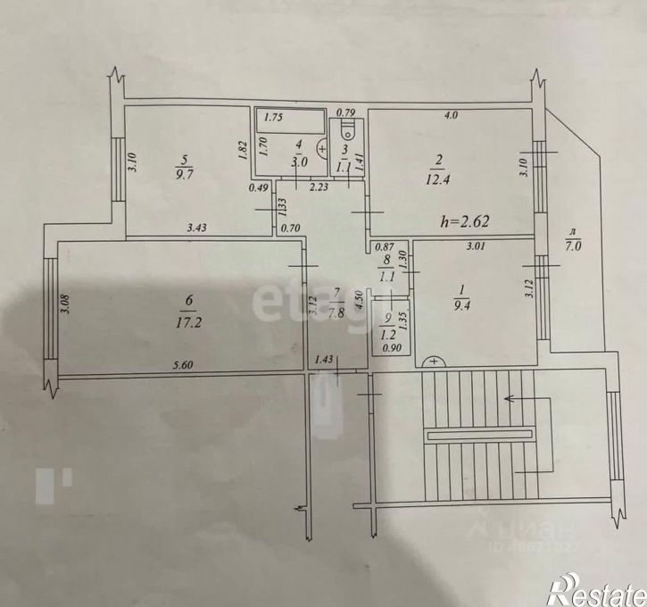 3-комн квартира