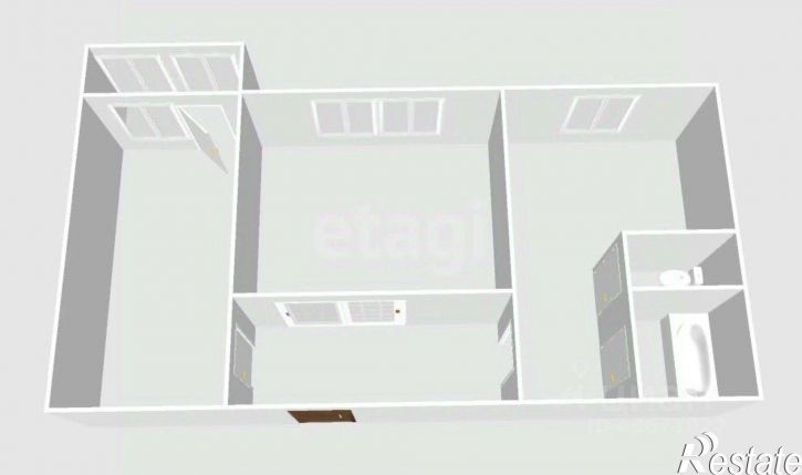 2-комн квартира Железнодорожный переулок, 16,  д. 16