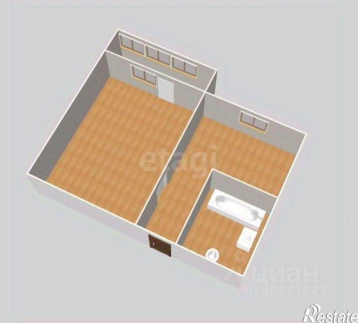 1-комн квартира Долинская улица, 28,  д. 28