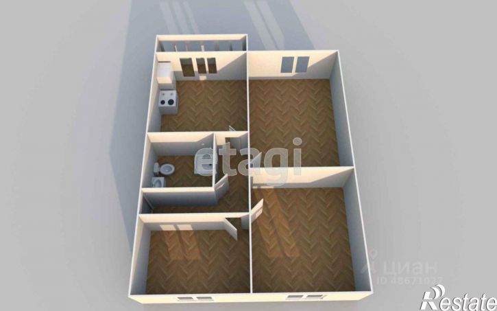 3-комн квартира Северная улица, 44,  д. 44