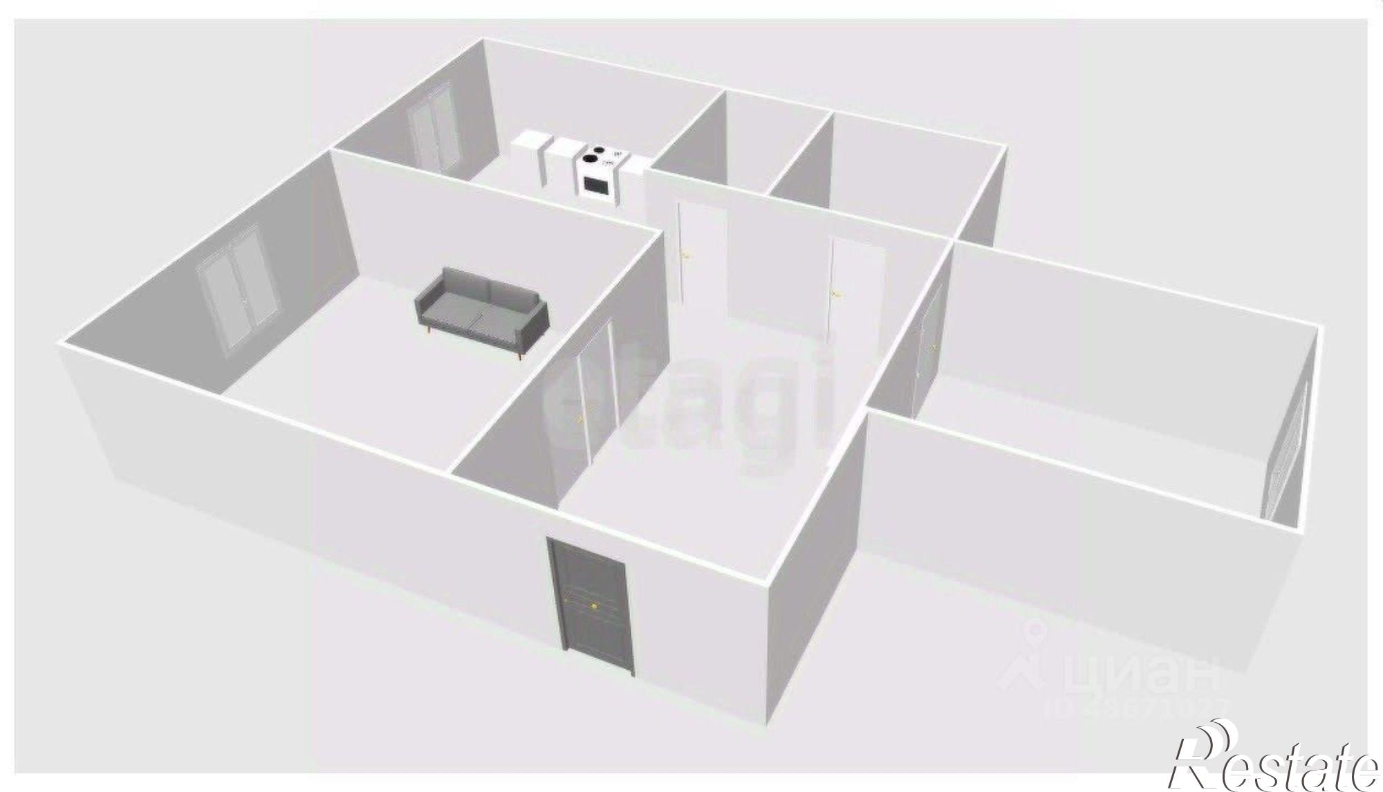 Купить квартиру за 6 900 000 рублей на улица Дружбы, 3