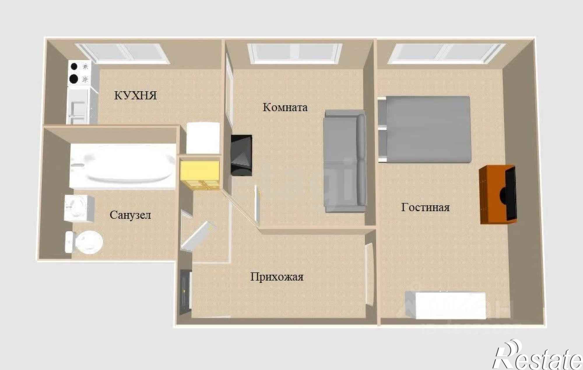 Купить квартиру за 6 100 000 рублей на улица Чехова, 172А