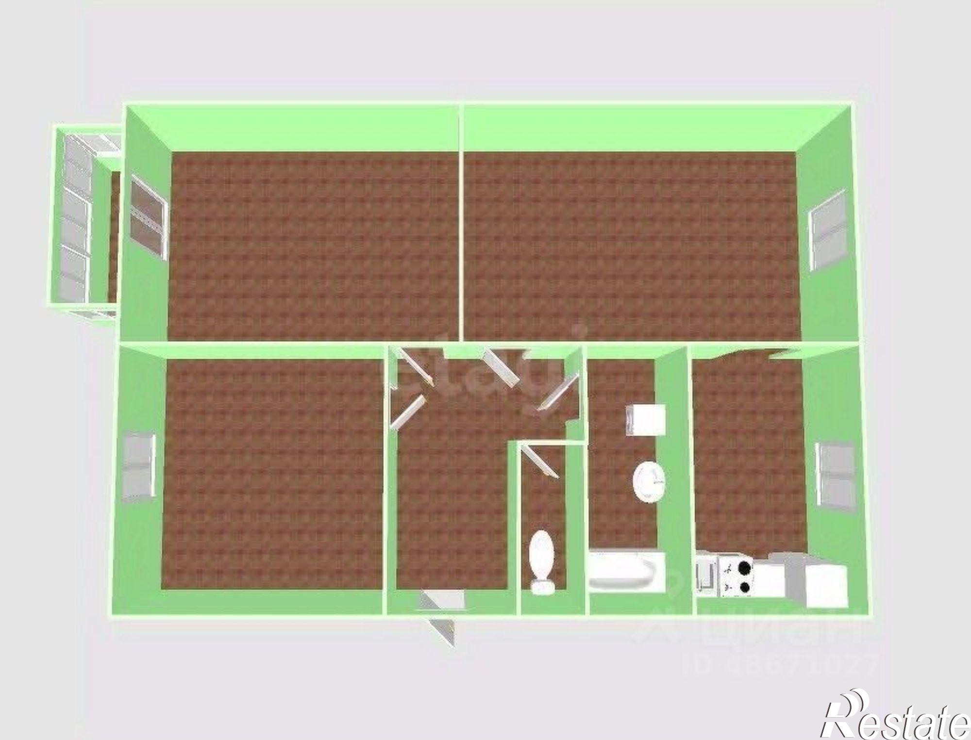 Купить квартиру за 8 300 000 рублей на Физкультурная улица, 124