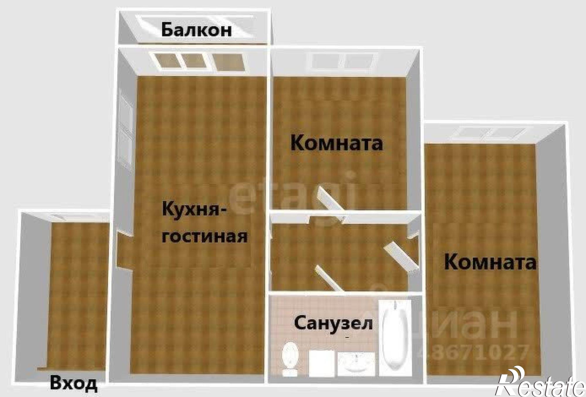 Купить квартиру за 8 200 000 рублей на ул Автомобильная, 4