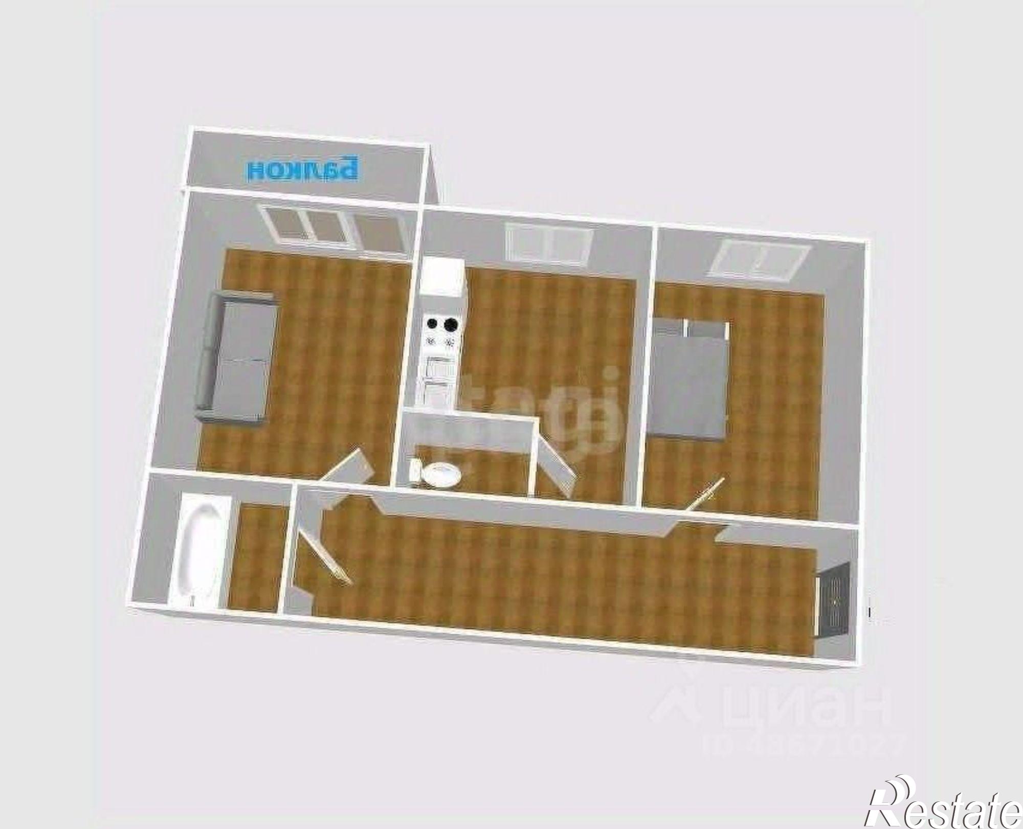 Купить квартиру за 7 300 000 рублей на улица Шебунина, 5А