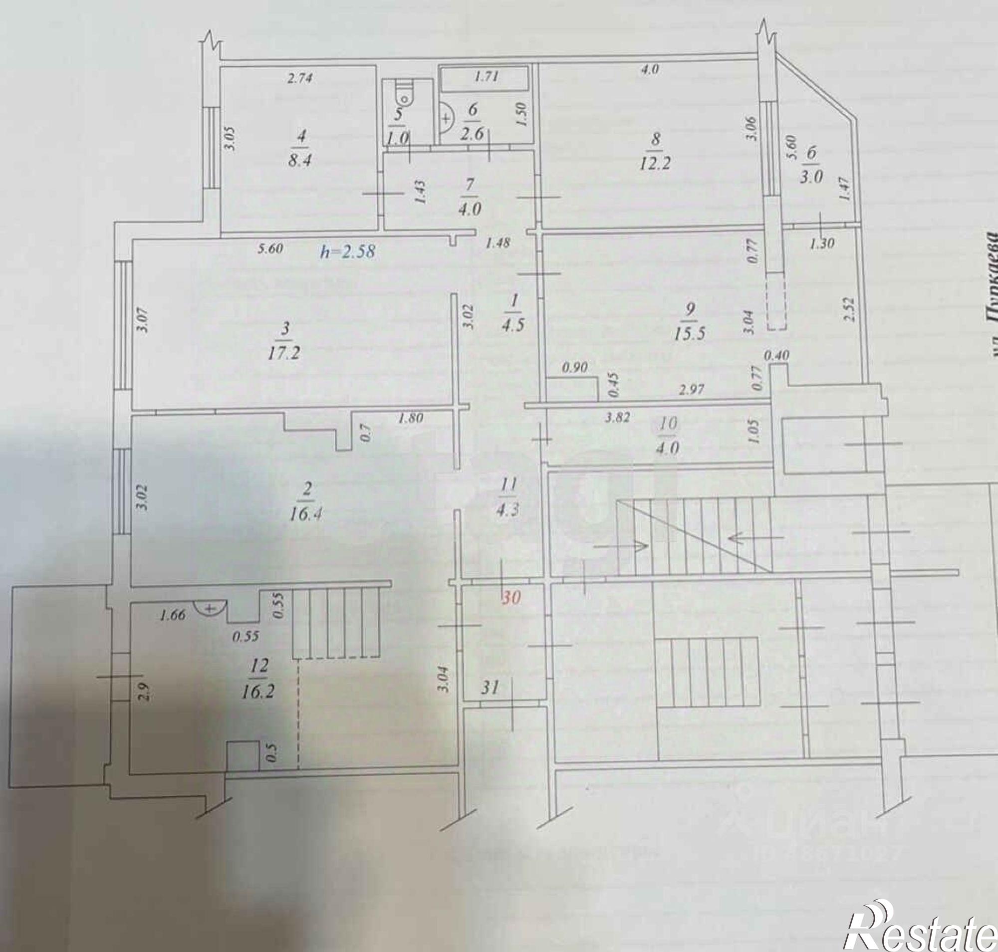 Купить квартиру за 15 800 000 рублей на ул Пуркаева М.А., 45