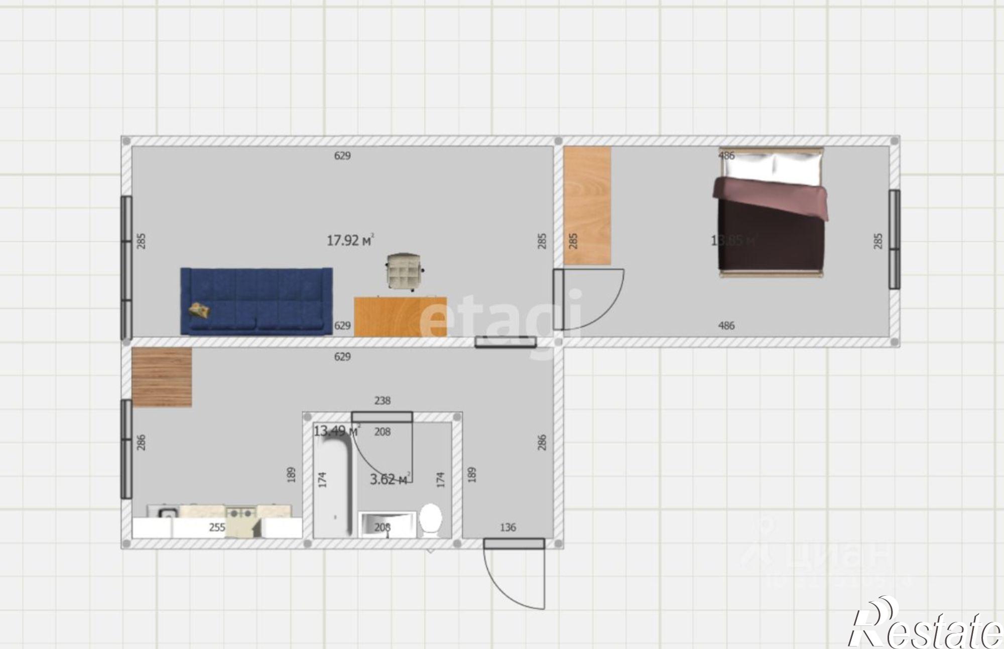 Купить квартиру за 6 950 000 рублей на Комсомольская улица, 217