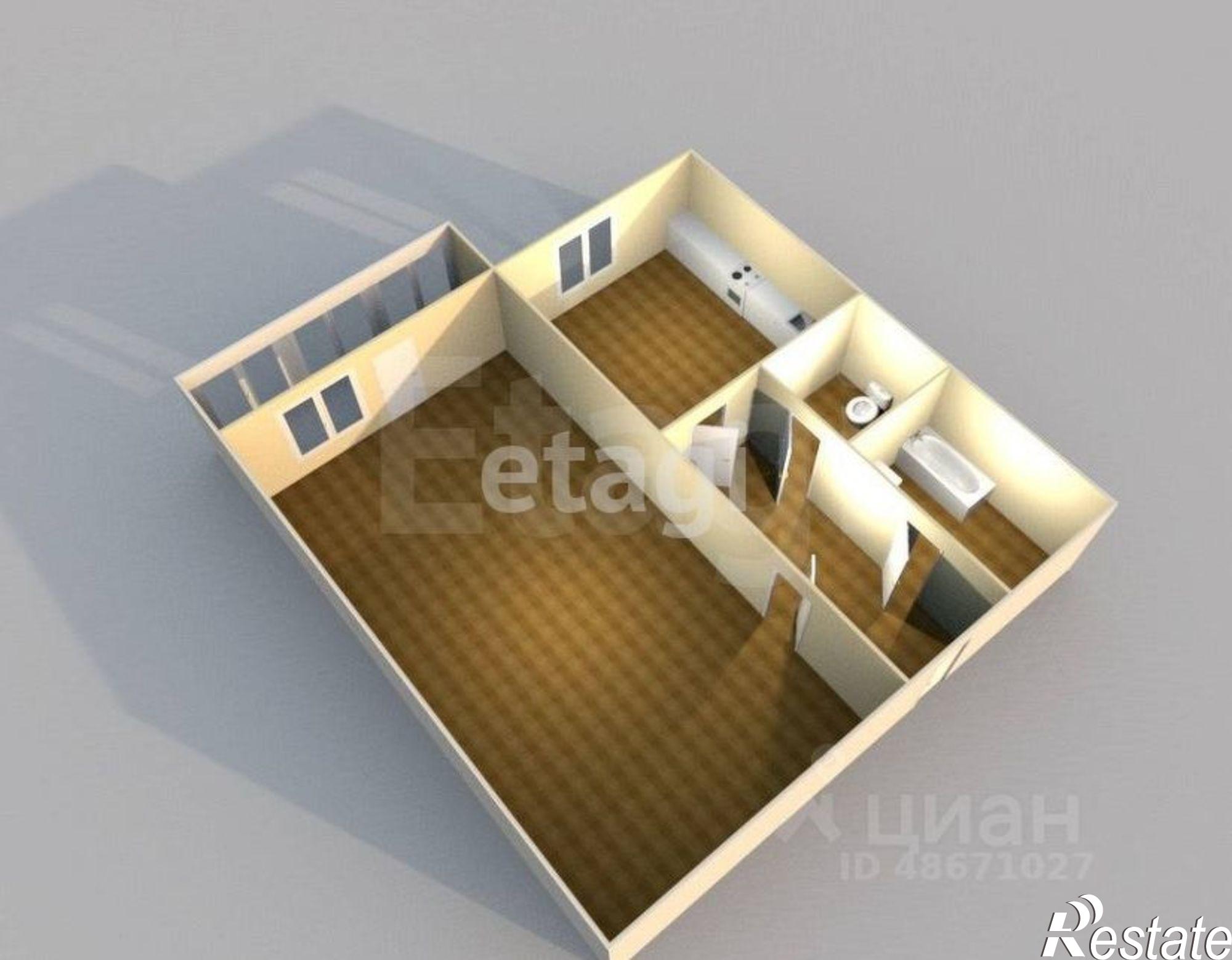 Купить квартиру за 4 850 000 рублей на 2-я Железнодорожная улица, 45