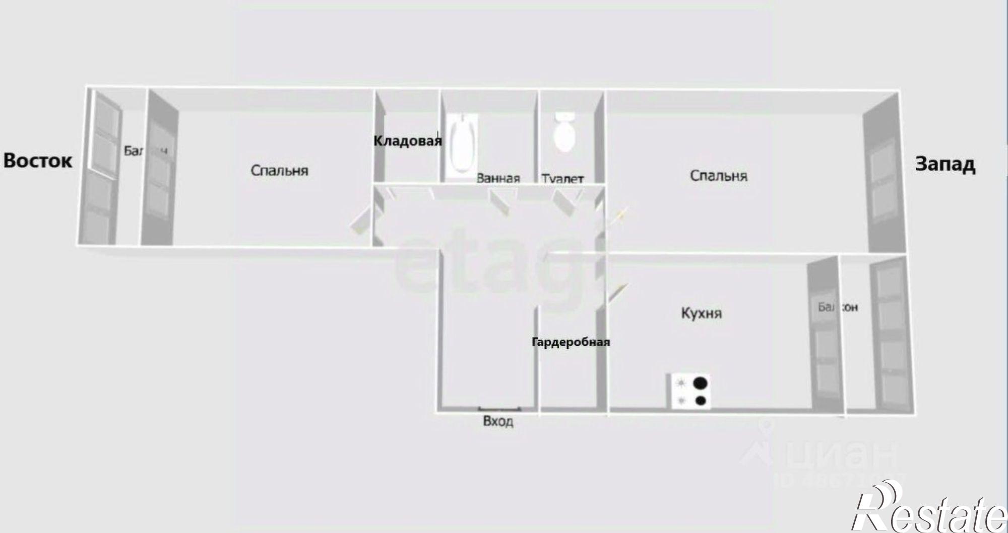 Купить квартиру за 12 700 000 рублей на ул имени Николая Григорьевича Смирнова, 9