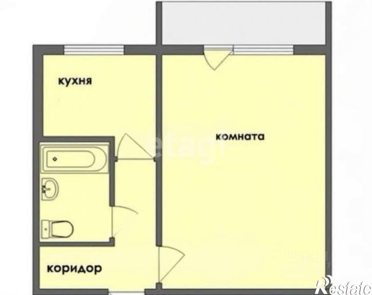 1-комн квартира улица Есенина, 11,  д. 11