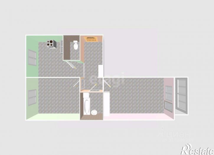 2-комн квартира Мартовский переулок, 8,  д. 8