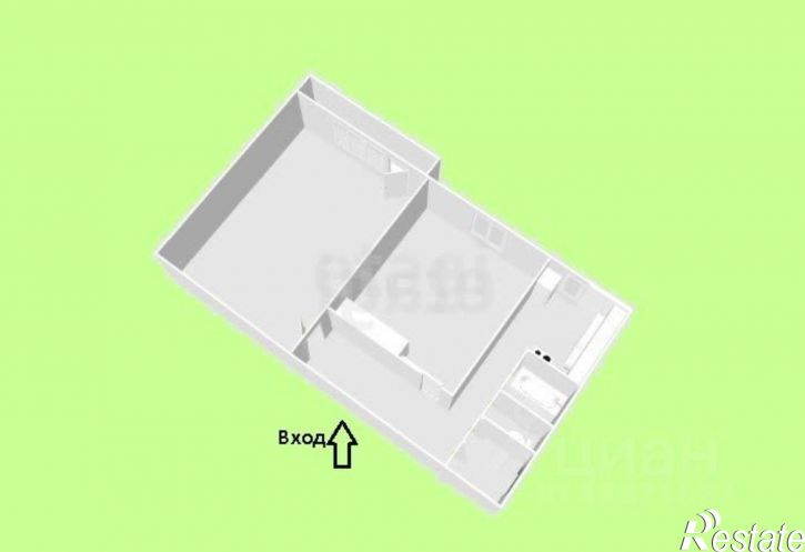 2-комн квартира ул Горная, 6,  д. 6