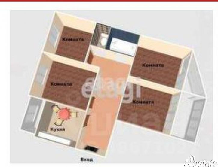 4-комн квартира Набережная улица, 11,  д. 11