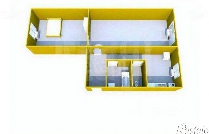 2-комн квартира 2-я Комсомольская улица, 15,  д. 15