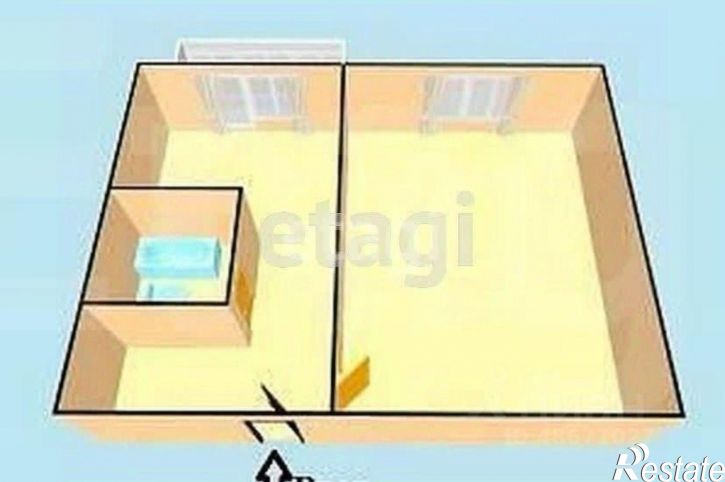 1-комн квартира Восточная улица, 21,  д. 21