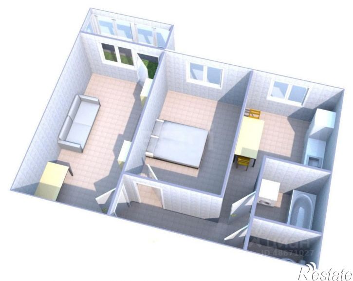 2-комн квартира ул имени Космонавта Поповича, 40,  д. 40