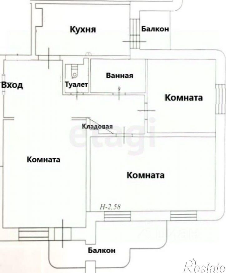 3-комн квартира улица Пуркаева, 108А,  д. 108А