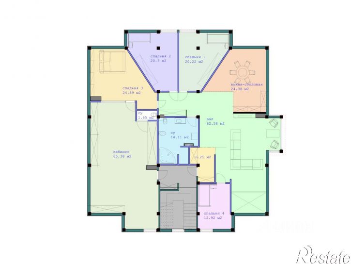 6-комн квартира улица Чехова, 70Б к2,  д. 70Б к2