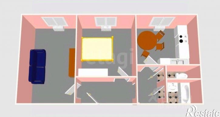 2-комн квартира Комсомольская улица, 276А,  д. 276А