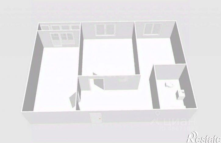 2-комн квартира улица Дзержинского, 12А,  д. 12А