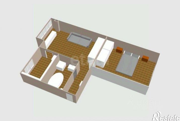 2-комн квартира улица Космонавта Поповича, 53,  д. 53