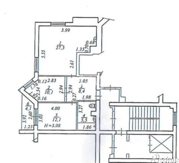 3-комн квартира улица Антона Буюклы, 4А,  д. 4А