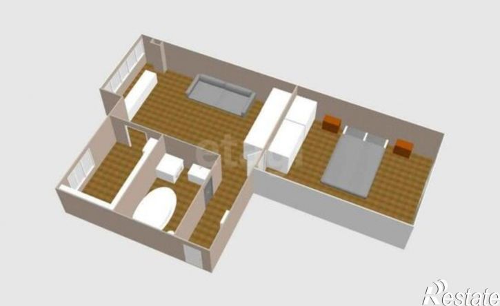 2-комн квартира ул имени Космонавта Поповича, 53,  д. 53