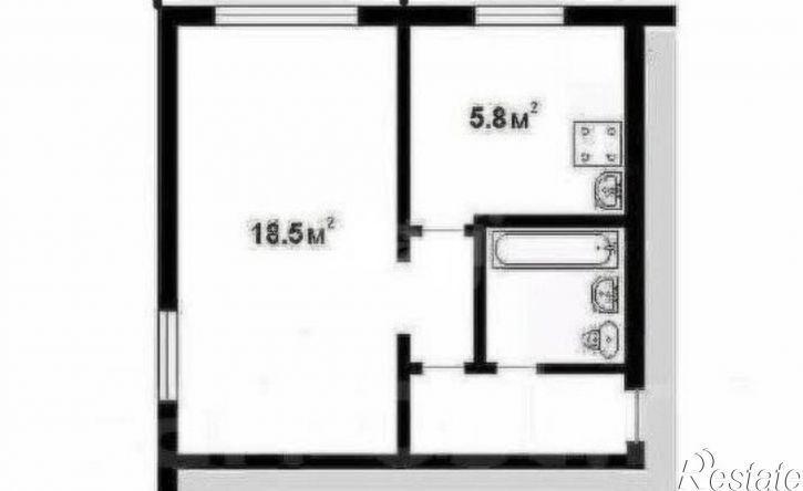 1-комн квартира ул Больничная, 36А,  д. 36А