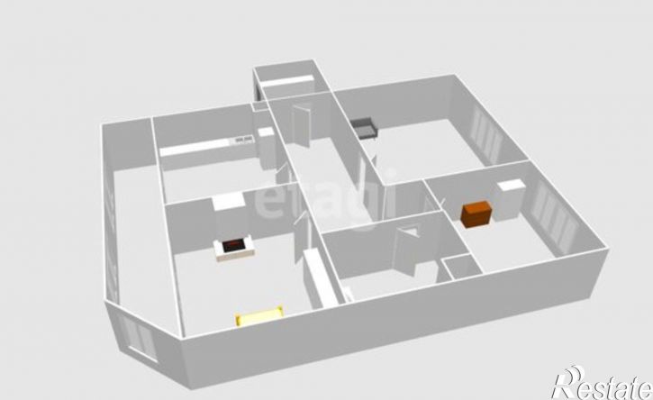 3-комн квартира ул Больничная, 36Б,  д. 36Б