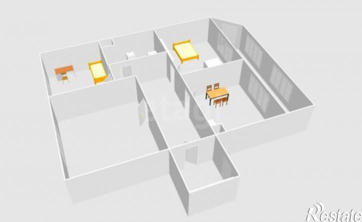 3-комн квартира ул Больничная, 36Б,  д. 36Б