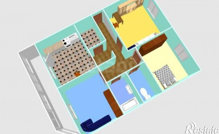 3-комн квартира Комсомольская улица, 239,  д. 239