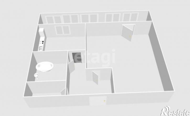 1-комн квартира проспект Мира, 190,  д. 190