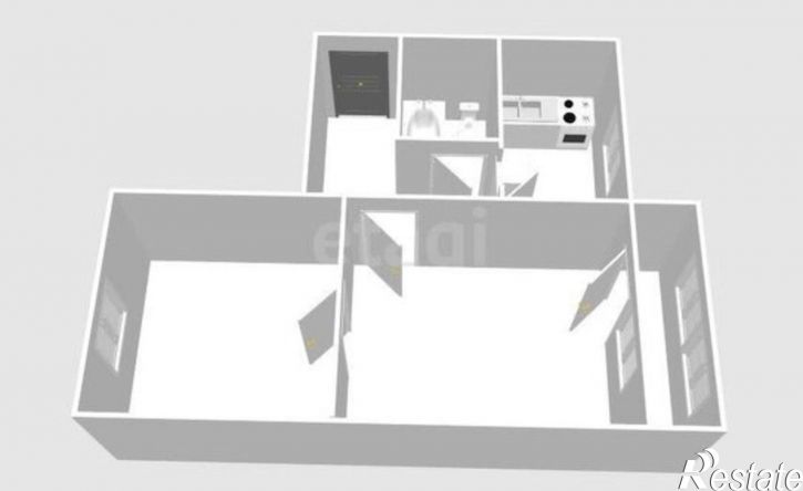 2-комн квартира Комсомольская улица, 165,  д. 165