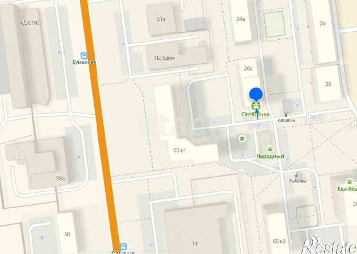 Торговое помещение Физкультурная улица, 26Б,  д. 26Б